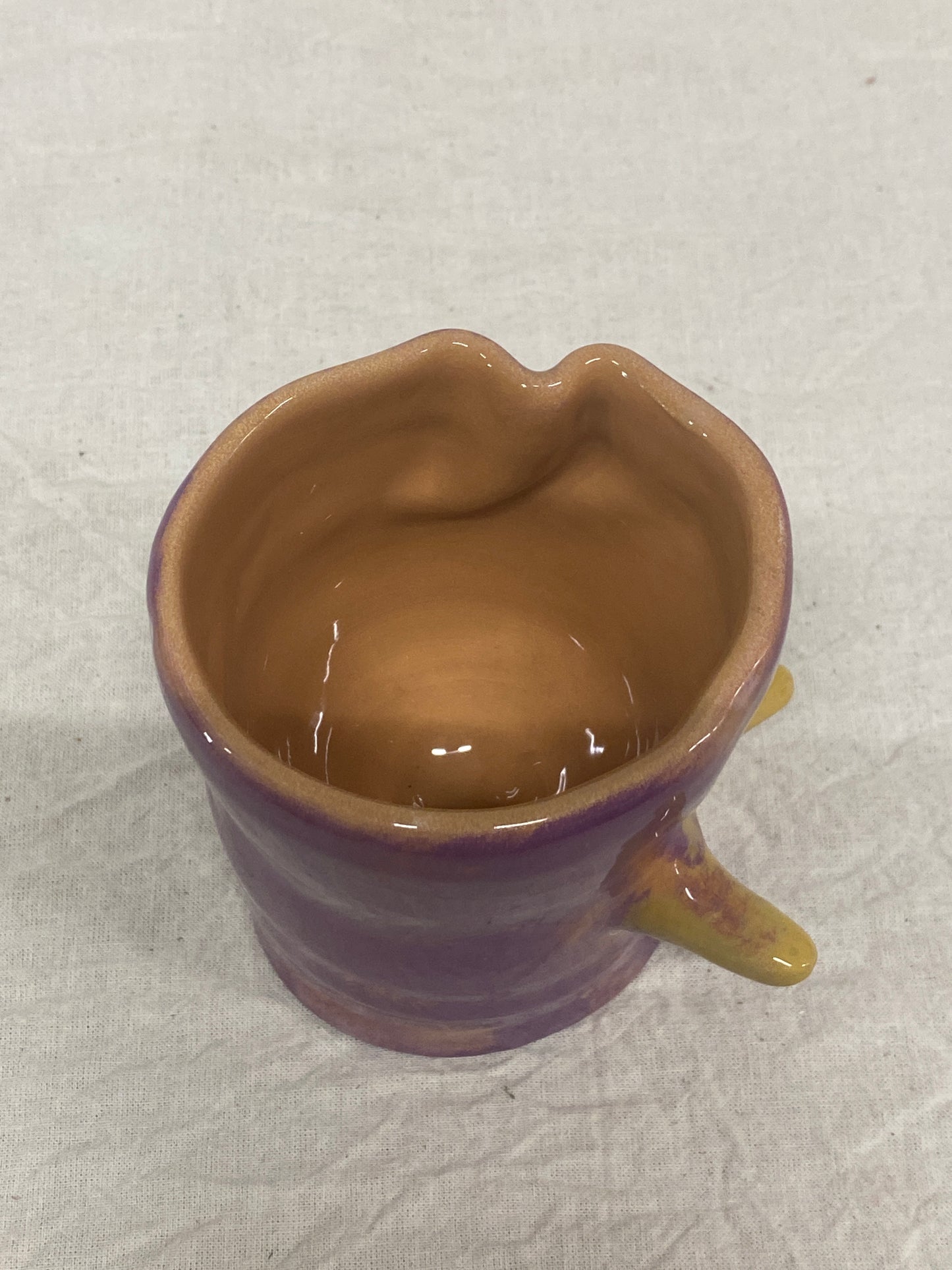 Bicchiere Viola e Giallo