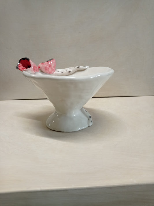 Alzata Porta Bon-Bon Fiore Rosa