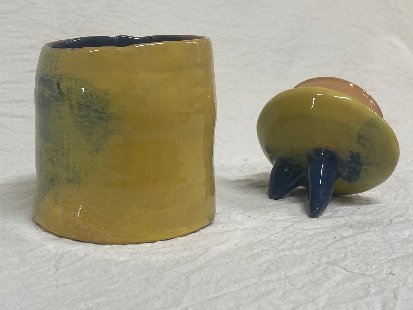 Barattolo Giallo e Blu