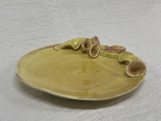 Piatto/Centro Tavola Fiori Miele