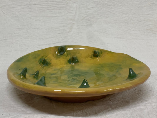 Piatto Grande Giallo e Verde