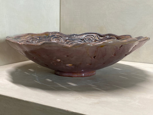 Centro Tavola Grande Miele Blu