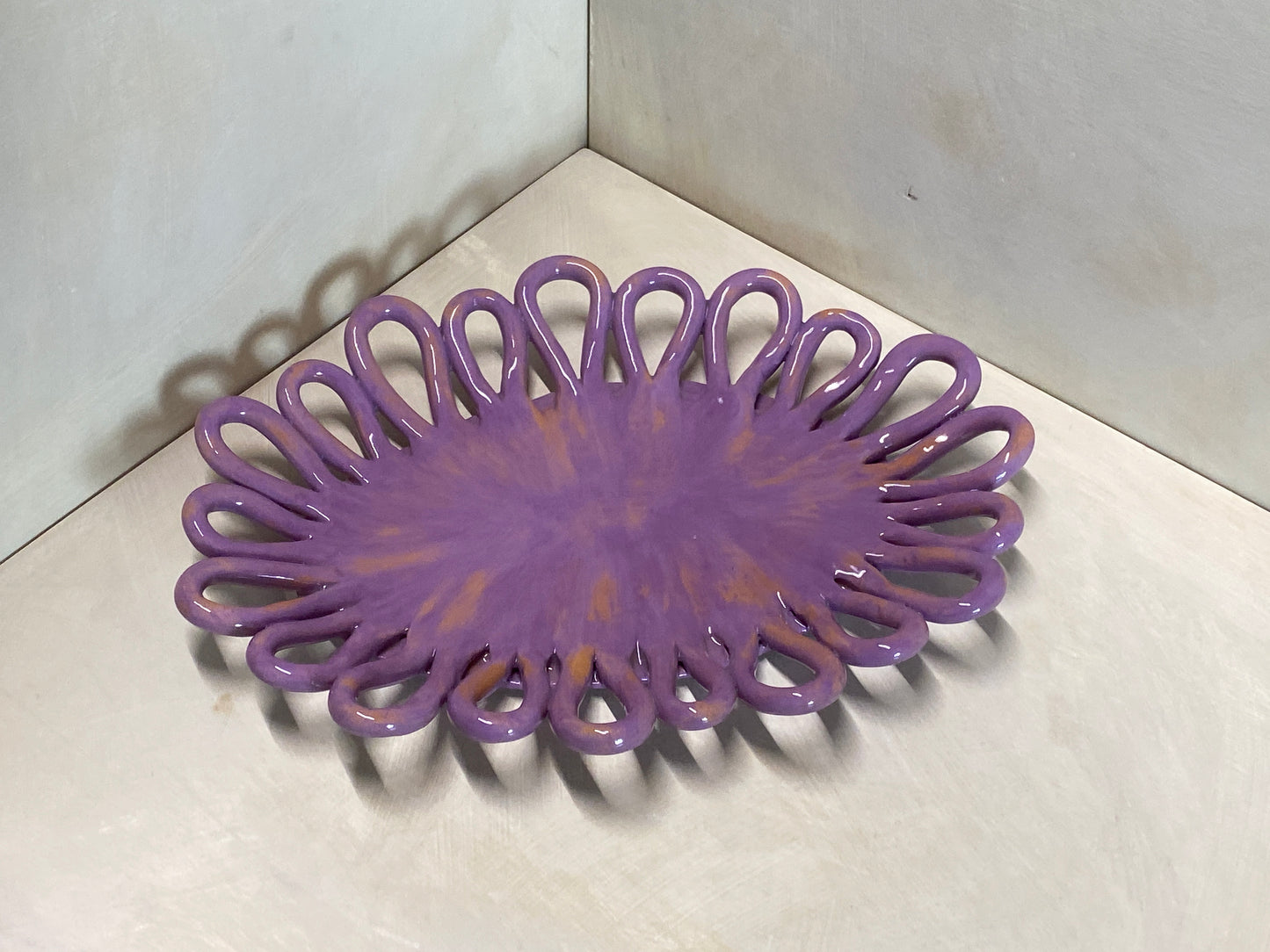 Centro Tavola Ovale Viola