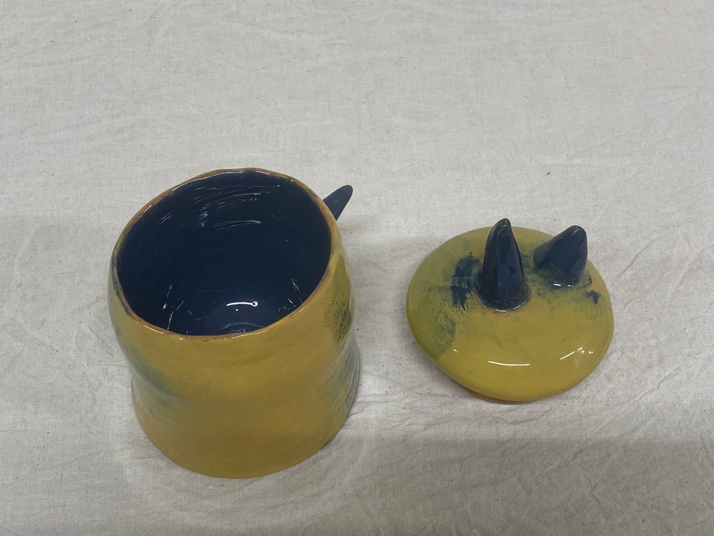 Barattolo Giallo e Blu