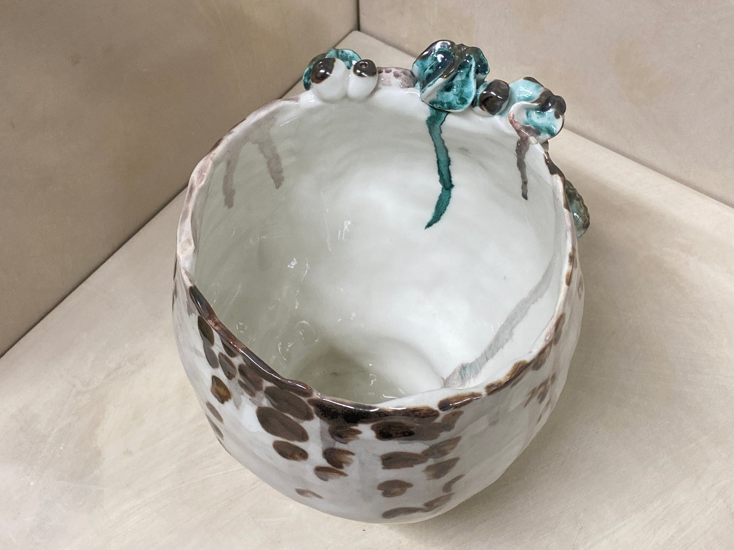 Vaso Conchiglie Alto Bianco