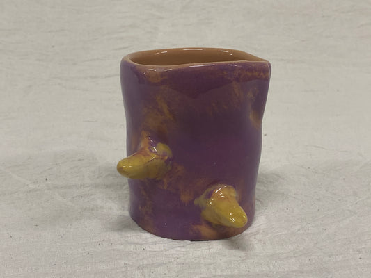 Bicchiere Viola e Giallo