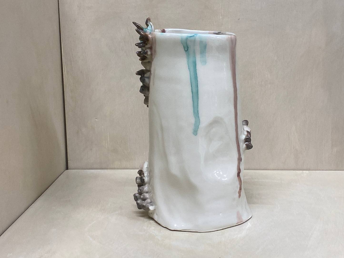 Vaso Conchiglie Alto Bianco