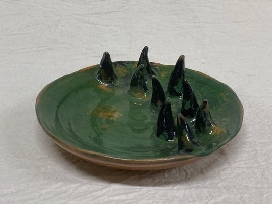 Piatto Medio Verde e Nero