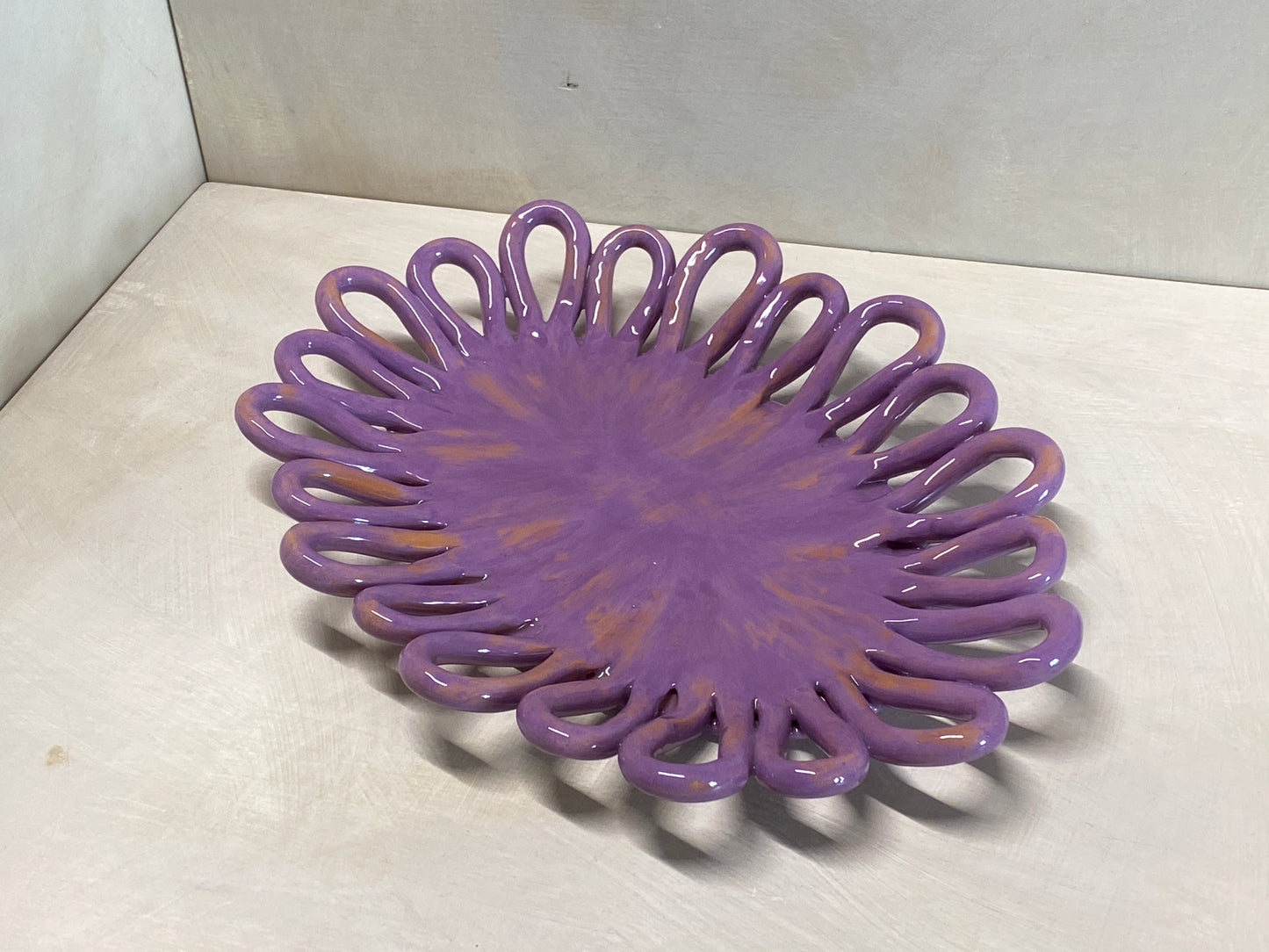 Centro Tavola Ovale Viola