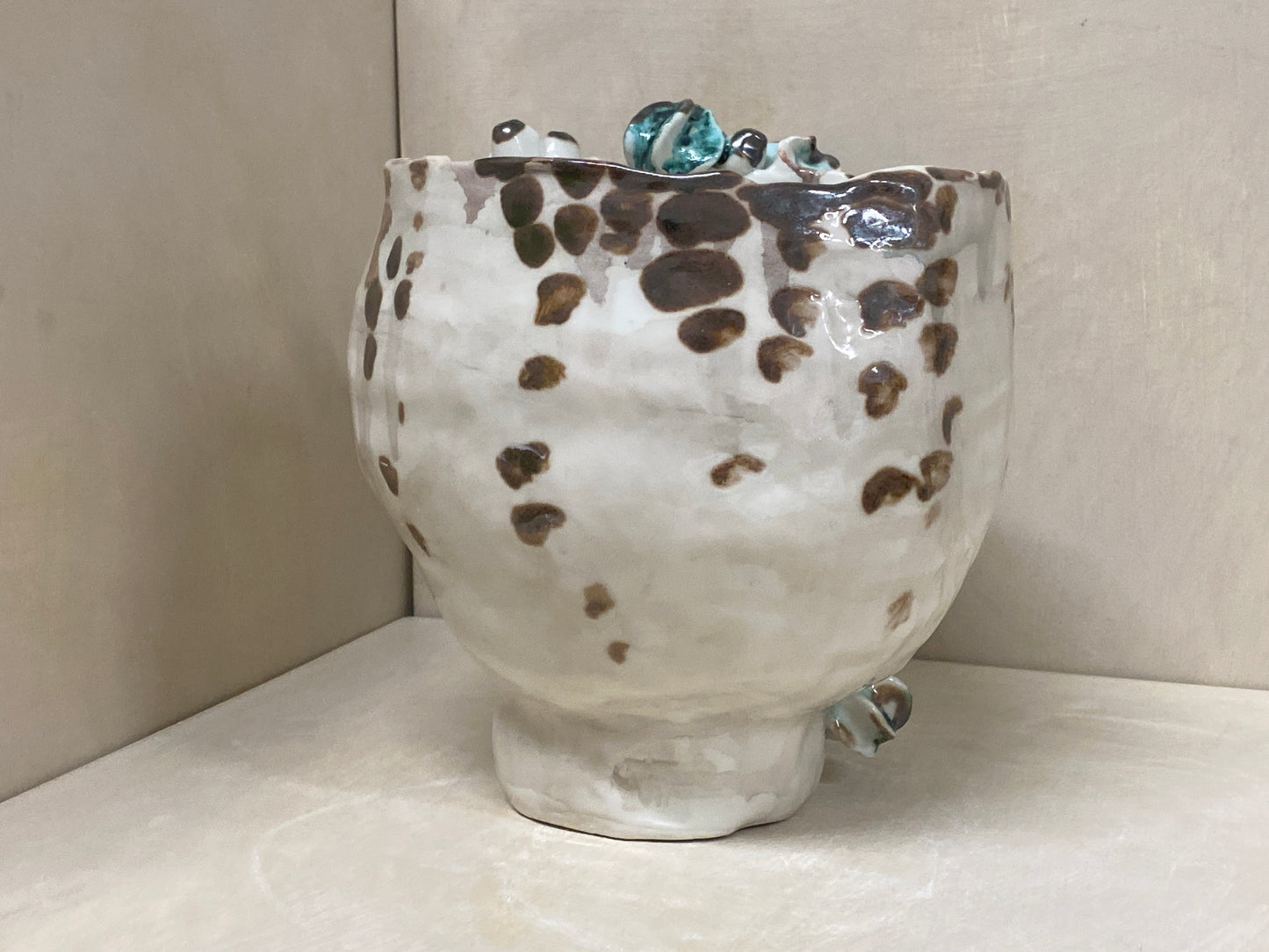 Vaso Conchiglie Alto Bianco