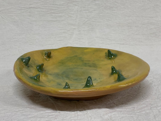 Piatto Grande Giallo e Verde