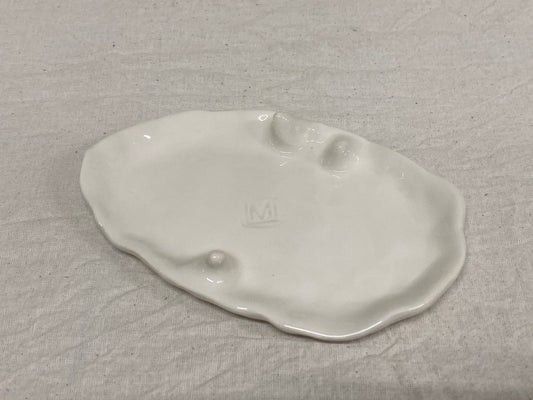 Set 2 Tazzine da Caffè + Piattino Bianco