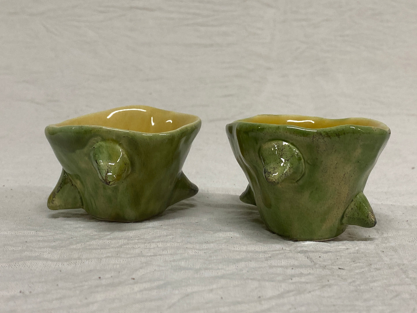 Set 2 Tazzine da Caffè + Piattino Giallo e Verde