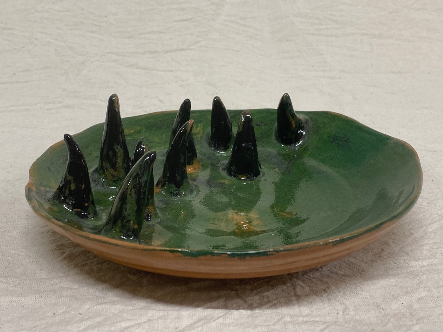 Piatto Medio Verde e Nero