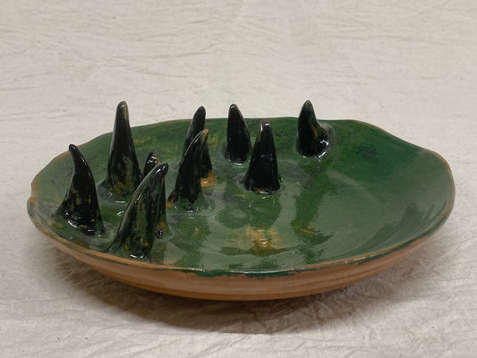 Piatto Medio Verde e Nero