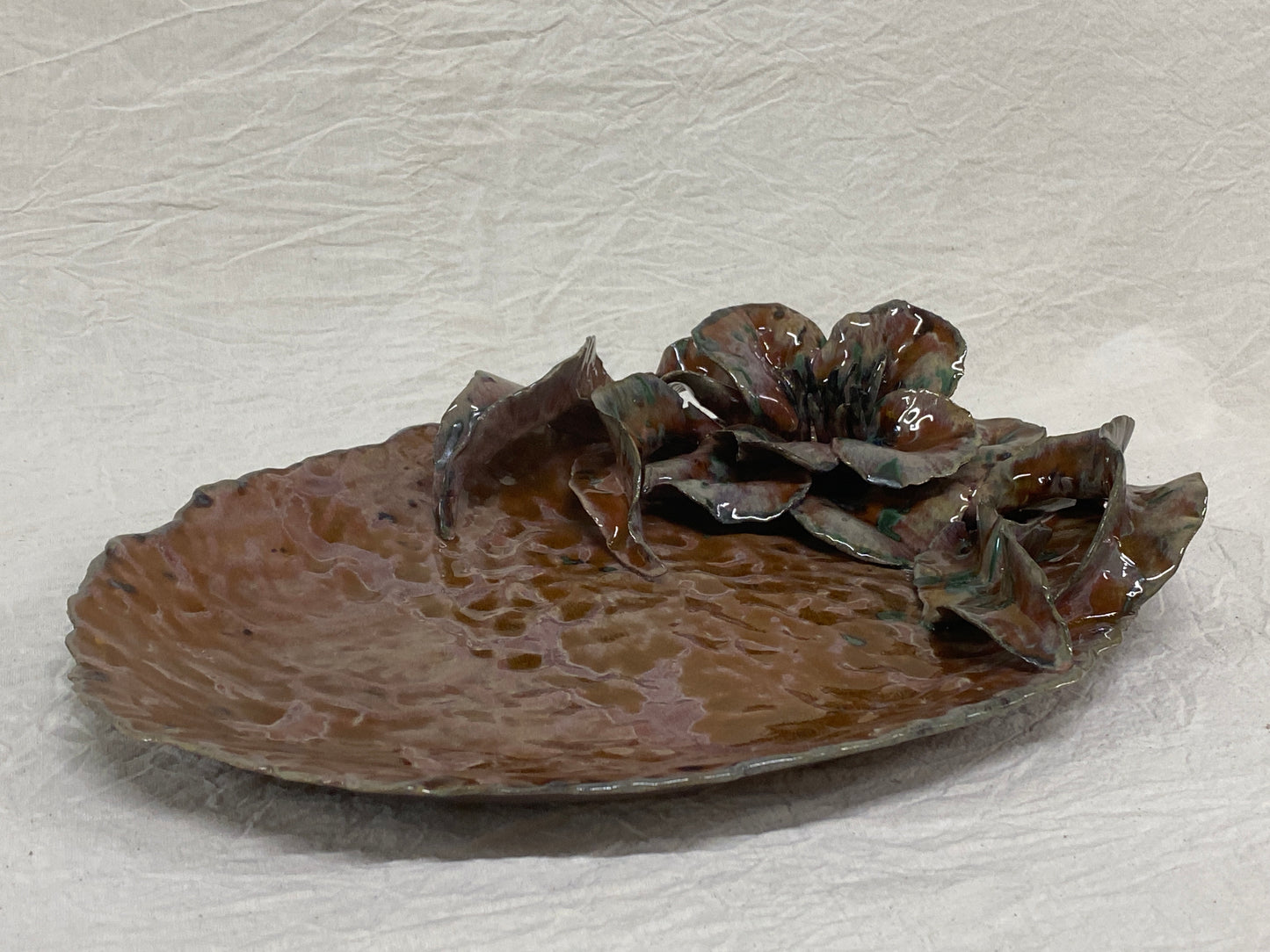 Vassoio Scultura Peonia Svuota Tasche