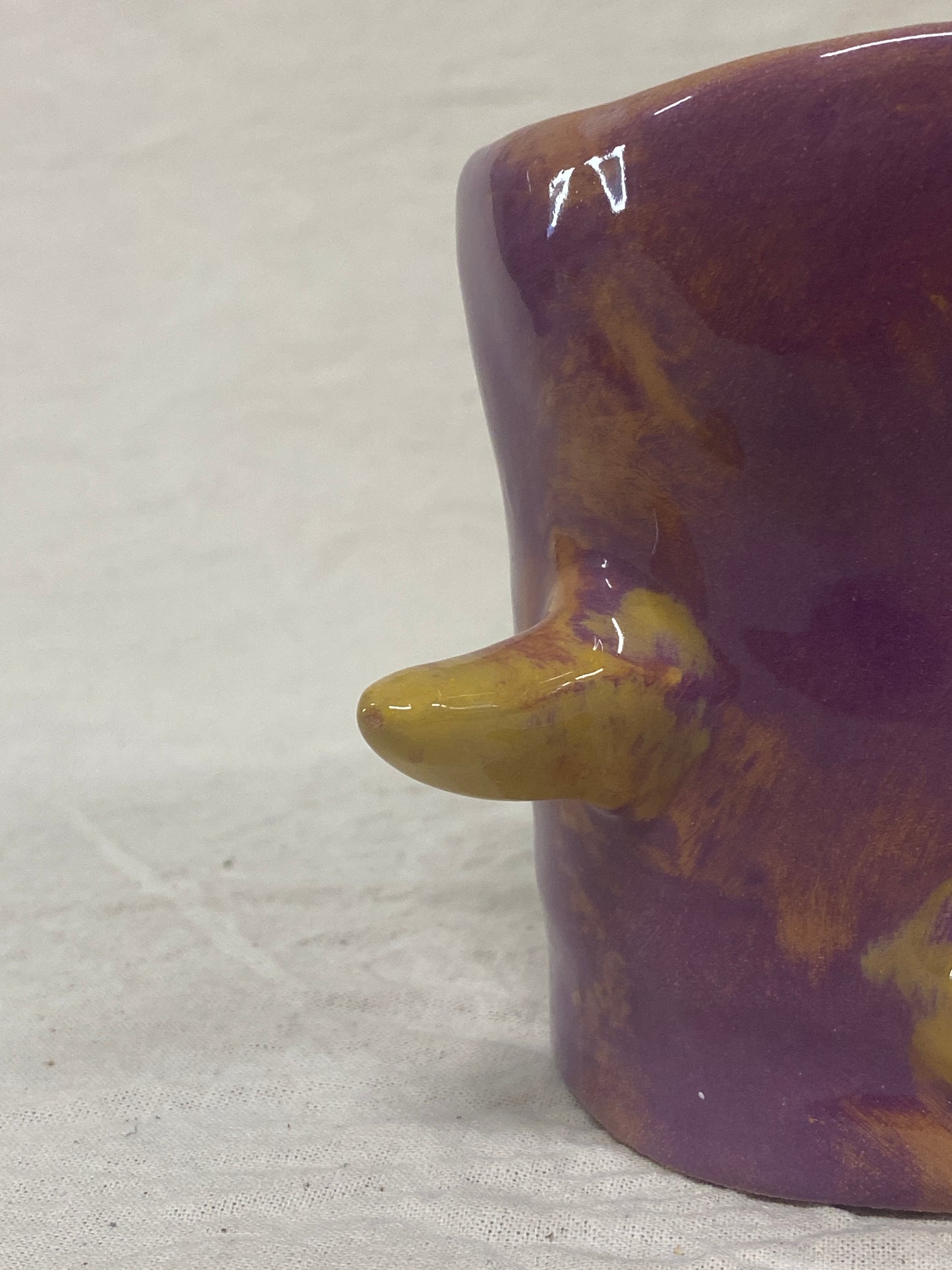 Bicchiere Viola e Giallo