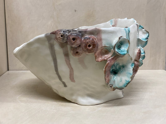 Ciotola Conchiglia Grande Bianca