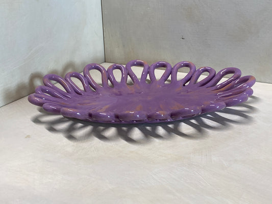 Centro Tavola Ovale Viola