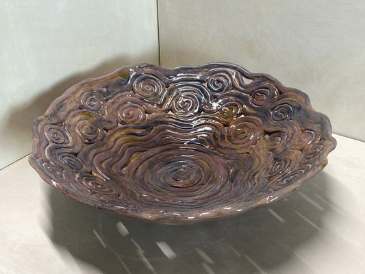 Centro Tavola Grande Miele Blu