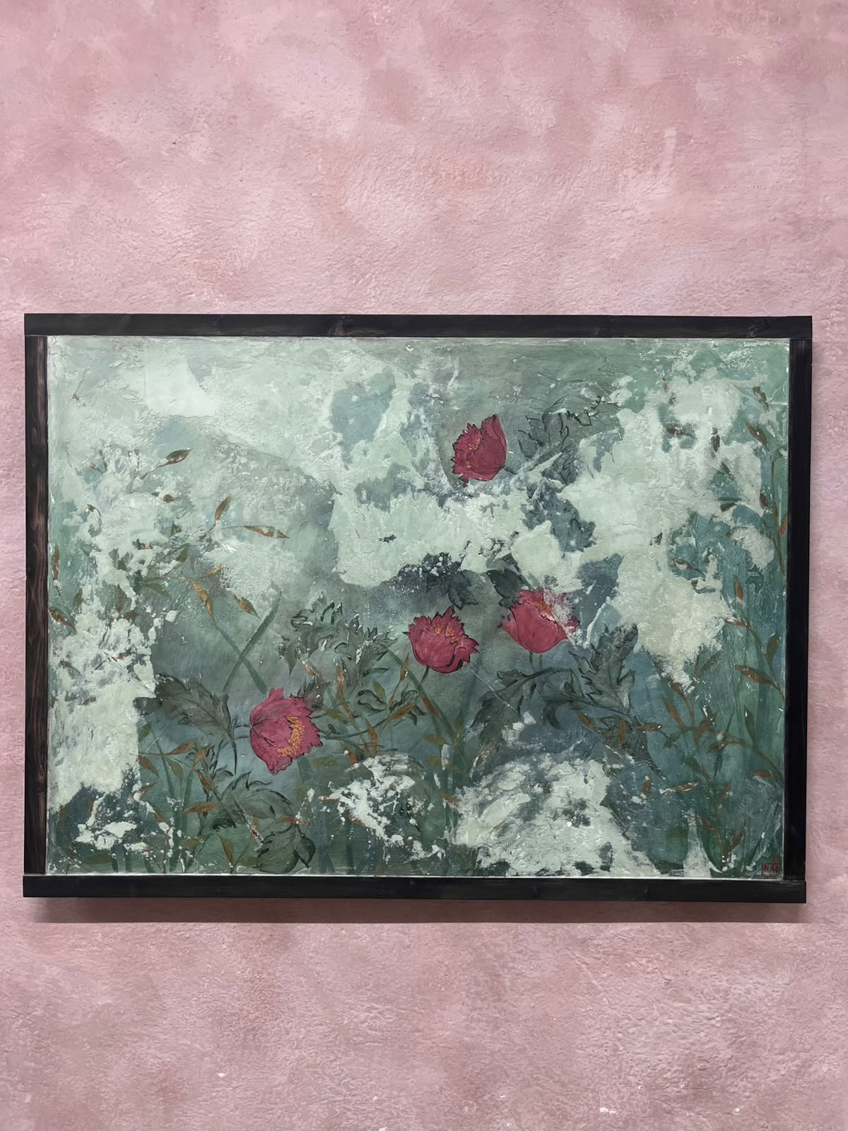Pannello Peonia Rosa